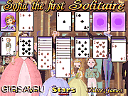Флеш игра онлайн Карточная игра - солитер / Sofia the First Solitaire