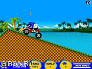 Флеш игра онлайн Соник ATV Поездка / Sonic ATV Ride