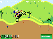 Флеш игра онлайн Соник на велосипеде / Sonic New Bike 