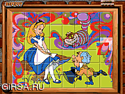 Флеш игра онлайн Сортируйте мои плитки Алиса в стране чудес