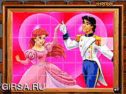 Флеш игра онлайн Sort My Tiles Cinderella and Prince Charming