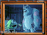 Флеш игра онлайн Sort My Tiles Monsters Inc.