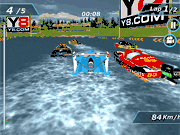 Флеш игра онлайн Катер Гонки / Speedboat Racing Multiplayer