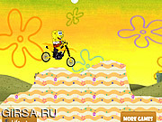 Флеш игра онлайн Спанч Боб и велосипед