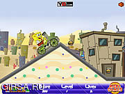 Флеш игра онлайн Губка Боб и БМХ / Spongebob BMX