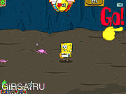 Флеш игра онлайн Губка Боб и сундук с сокровищами / Spongebob Cave of Treasure