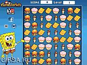 Флеш игра онлайн Губка Боб и еда / Spongebob Food Match Game 