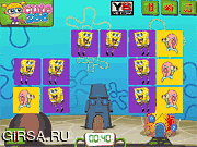 Флеш игра онлайн Губка Боб - Плитки / SpongeBob Friendship Match