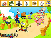 Флеш игра онлайн Спанч Боб - найти предметы / SpongeBob Hidden Object