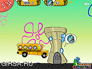 Флеш игра онлайн Губка Боб. Школьный автобус