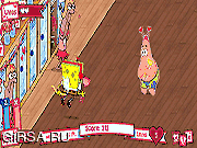 Флеш игра онлайн Губка Боб Квадратные Штаны: Класс Купидона / SpongeBob SquarePants: Classroom Cupid