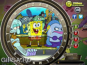 Флеш игра онлайн Губка Боб - Найти буквы / Spongebob Squarepants Hidden Alphabets