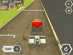 Флеш игра онлайн Спортивные грузовики гонка на время / Sports Truck Time Trial