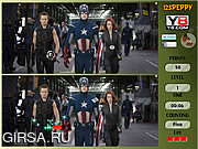 Флеш игра онлайн Найти отличия - мстители / Spot 6 Diff - Avengers