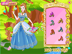 Флеш игра онлайн Весення цветочная принцесса