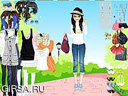 Флеш игра онлайн Spring Park Dress Up