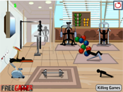 Флеш игра онлайн Убей Стикмана в спортзале / Stickman Death Gym 