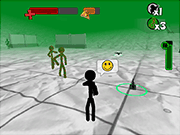 Флеш игра онлайн Stickman убийство зомби 3D
