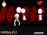 Флеш игра онлайн Поцелуй Стикмана в театре