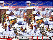 Флеш игра онлайн Клубничный Рождественские 5 Различия / Strawberry Christmas 5 Differences