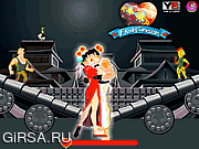 Флеш игра онлайн Поцелуй хулигана / Street Fighter Kissing