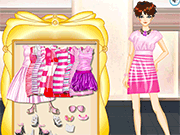 Флеш игра онлайн Полосатый Розовый Платья / Striped Pink Dresses