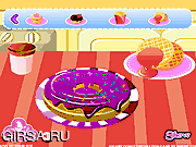 Флеш игра онлайн Вкусная декорация / Sugary Donut Decoration 