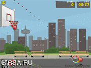 Флеш игра онлайн Супер Удивительный Открытый Баскетбол