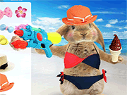 Флеш игра онлайн Супер Милый Зайчик Одеваются / Super Cute Bunny Dress Up