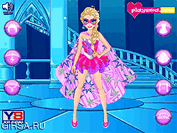 Флеш игра онлайн Одень Супер Эльзы / Super Elsa Dress Up