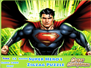 Флеш игра онлайн Супер героя зигзаг головоломки / Super Hero's Zigzag Puzzle