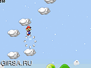 Флеш игра онлайн Прыжки Супер Марио / Super Mario Jumping 