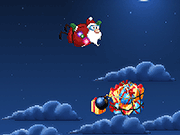 Флеш игра онлайн Супер Санта Прыжок С Парашютом  / Super Skydiving Santa