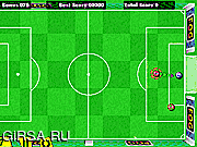 Флеш игра онлайн Быстрый настольный футбол / Super Sprint Soccer