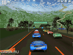 Флеш игра онлайн Суперавтомобильные гонки / Supercar Racing