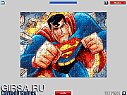 Флеш игра онлайн Супермен. Мозайка / Superman Jigsaw 