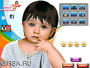 Флеш игра онлайн Милый детский макияж