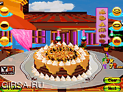 Флеш игра онлайн Сладкий пирог из карамели