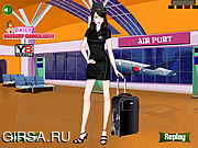 Флеш игра онлайн Сладкий Полета Сопутствующие Платье Вверх 3 / Sweet Flight Attendant Dress Up 3