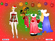 Флеш игра онлайн Милая Девушка Рождества Одеваются / Sweet Girl Christmas Dressup