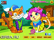 Флеш игра онлайн Милое свидание / Sweet Kitten Date 