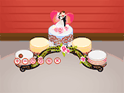 Флеш игра онлайн Сладкий Свадебный Торт