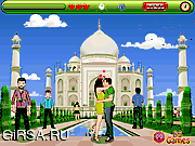 Флеш игра онлайн Поцелуй в Татдж Махале / Tajmahal Kissing 
