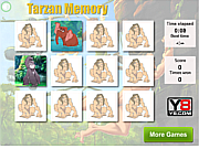 Флеш игра онлайн Тарзан Памяти / Tarzan Memory