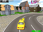 Флеш игра онлайн Парковка такси 3D / Taxi Parking 3d