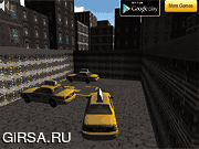 Флеш игра онлайн Парковка Такси Сим / Taxi Parking Sim