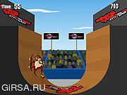 Флеш игра онлайн Extreme Taz Skateboard Halfpipe