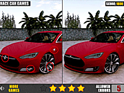 Флеш игра онлайн Тесла Отличия Автомобилей / Tesla Cars Differences