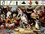 Флеш игра онлайн Найти предметы  - День Благодарения / Thanksgiving Hidden Object 