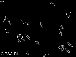 Флеш игра онлайн Астероиды / The Asteroids